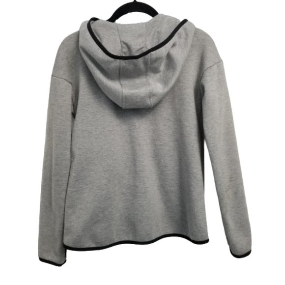 Champion Hooded Jacket Victory Fleece Full Zip Zip Pockets Gray L 10-12 - Picture 4 of 11